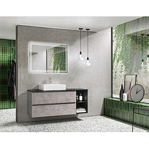 Mosmile Frameless Wall LED Light Rectangle Bathroom Mirror